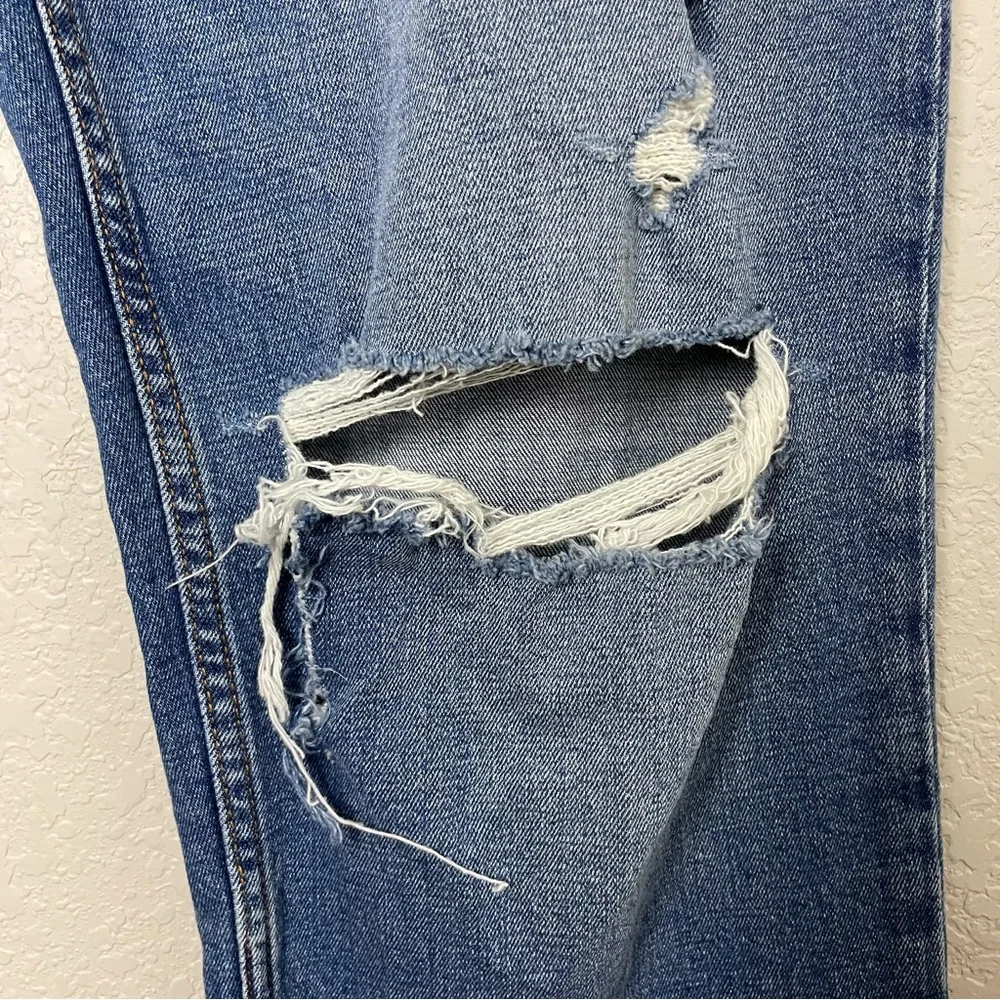 Abercrombie & Fitch Ankle Straight Ultra High Rise Blue Jeans Size 14 Long - Picture 5 of 10